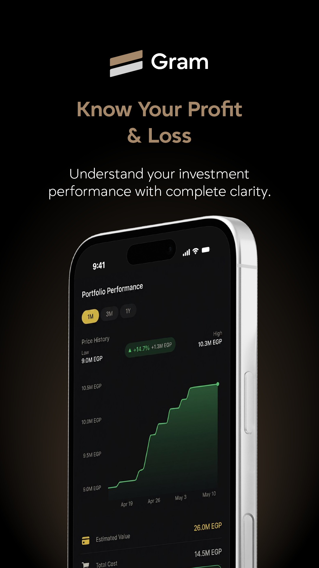 Gram app screenshot - Silver records